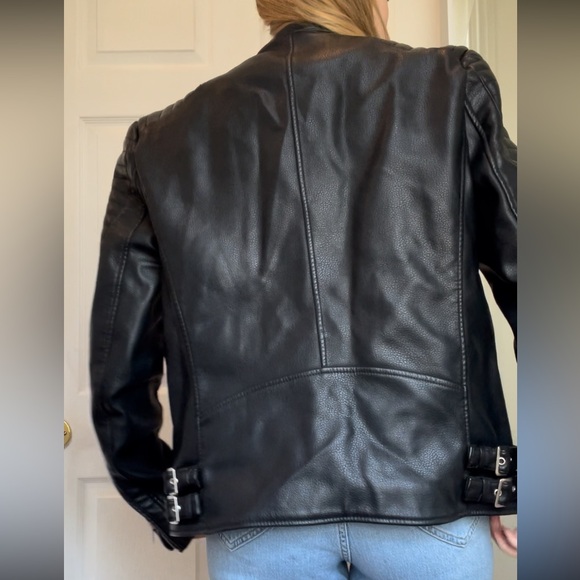 Zara Men’s Faux Leather Jacket with Silver Hardware - Picture 3 of 3